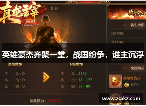 英雄豪杰齐聚一堂，战国纷争，谁主沉浮
